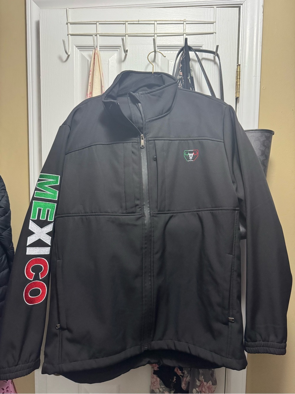 Black Mexico Softshell Windbreaker Jacket